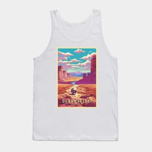 Death Valley National Park Vintage Travel  Poster Tank Top